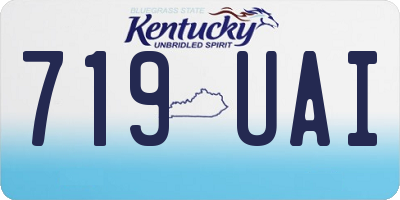 KY license plate 719UAI