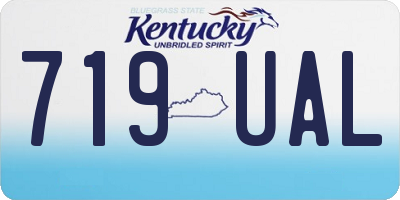 KY license plate 719UAL