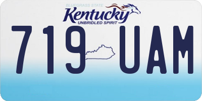 KY license plate 719UAM