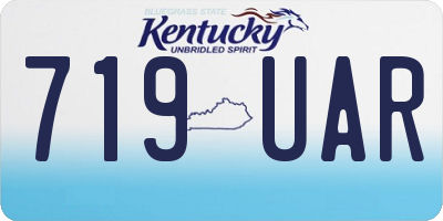 KY license plate 719UAR