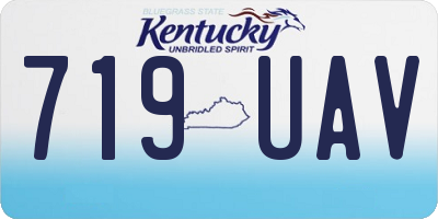 KY license plate 719UAV