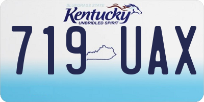 KY license plate 719UAX