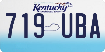KY license plate 719UBA