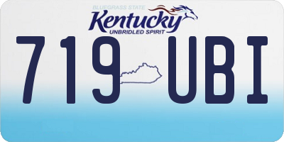 KY license plate 719UBI