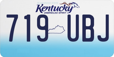 KY license plate 719UBJ