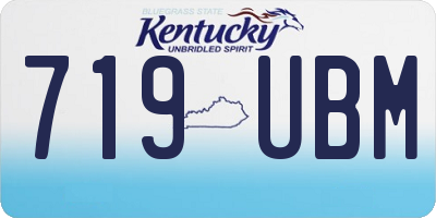 KY license plate 719UBM