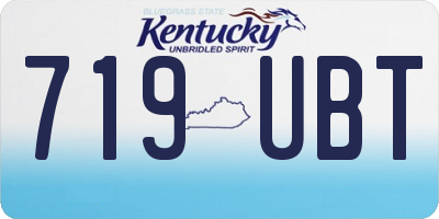 KY license plate 719UBT