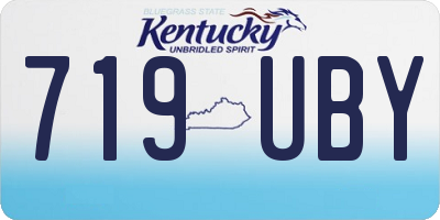 KY license plate 719UBY