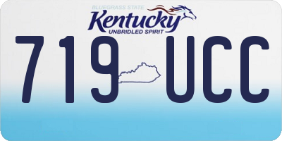 KY license plate 719UCC