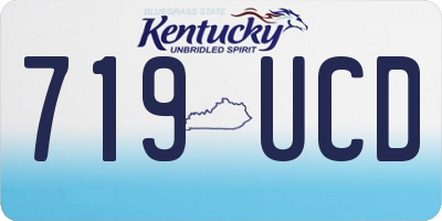 KY license plate 719UCD