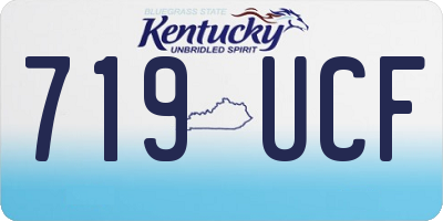 KY license plate 719UCF
