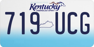 KY license plate 719UCG