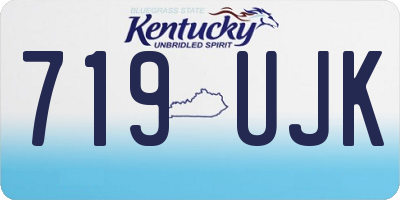 KY license plate 719UJK