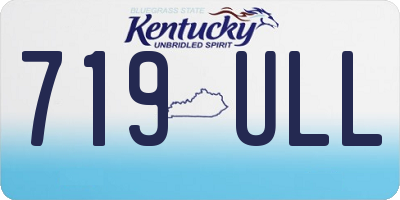 KY license plate 719ULL