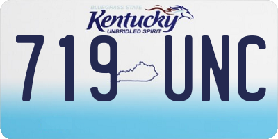KY license plate 719UNC