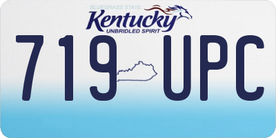 KY license plate 719UPC