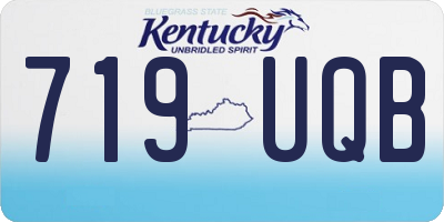 KY license plate 719UQB