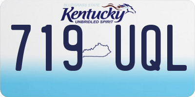 KY license plate 719UQL