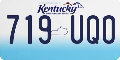 KY license plate 719UQO