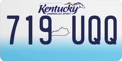 KY license plate 719UQQ
