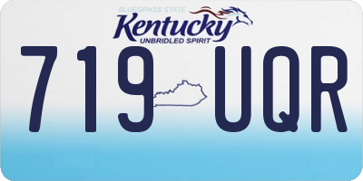 KY license plate 719UQR