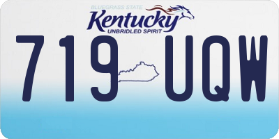 KY license plate 719UQW