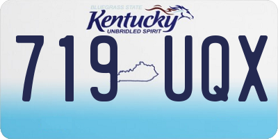 KY license plate 719UQX