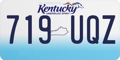 KY license plate 719UQZ