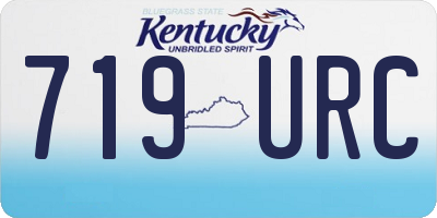 KY license plate 719URC