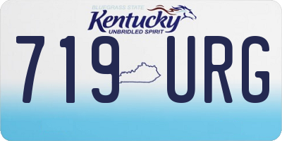 KY license plate 719URG