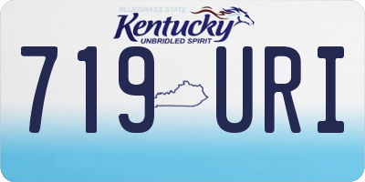 KY license plate 719URI