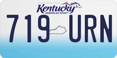 KY license plate 719URN