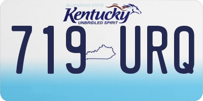 KY license plate 719URQ