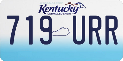 KY license plate 719URR