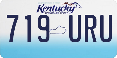KY license plate 719URU