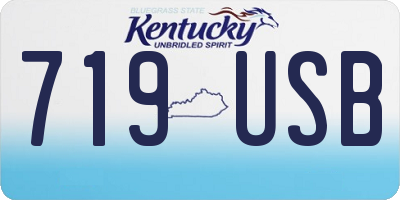 KY license plate 719USB