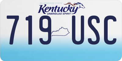 KY license plate 719USC