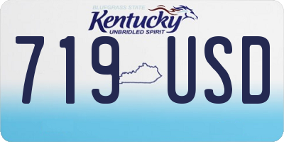 KY license plate 719USD