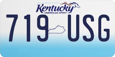 KY license plate 719USG