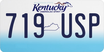 KY license plate 719USP