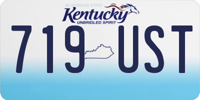 KY license plate 719UST