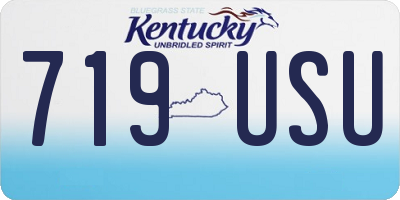 KY license plate 719USU