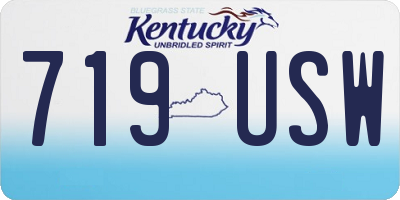 KY license plate 719USW