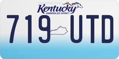 KY license plate 719UTD