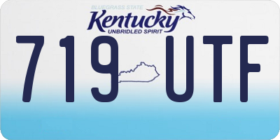 KY license plate 719UTF