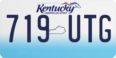 KY license plate 719UTG