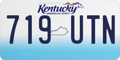 KY license plate 719UTN