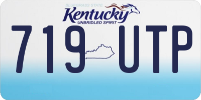 KY license plate 719UTP