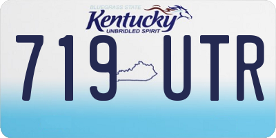 KY license plate 719UTR