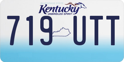 KY license plate 719UTT